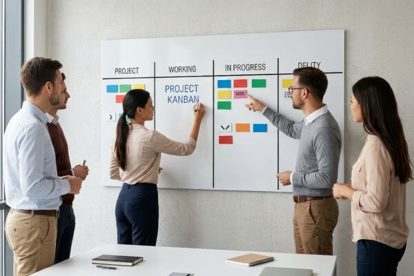 Whiteboard v kanceláři