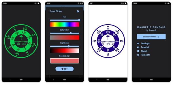 Aplikace Magnetic Compass. Aplikace Magnetic Compass