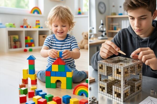 Magnetické kostky a kostičky