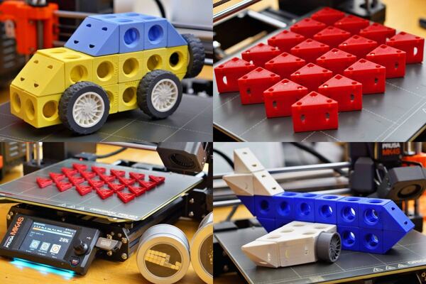 Magnetické stavebnice MA-KO z 3D tisku