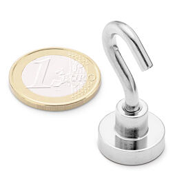 Neodymový hák, magnetický háček Ø 16 v. 11,5 mm, M4, síla 10 kg