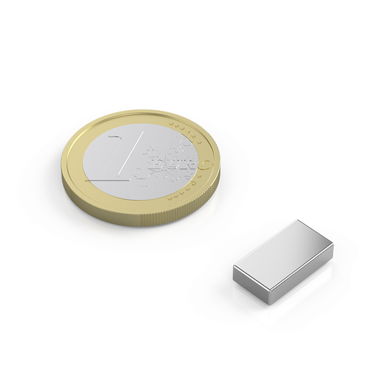 Neodymový magnet kvádr 13 × 7 × 3 mm, síla 2,2 kg