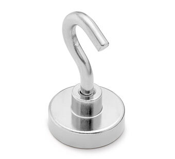 Neodymový hák, magnetický háček Ø 25 v. 16 mm, M5, síla 30 kg