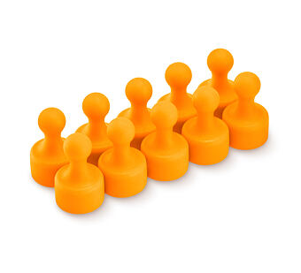 Magnetické figurky M9 oranžové, 10 ks, 12 × 20 mm
