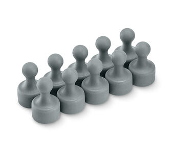 Magnetické figurky M10 šedé, 10 ks, 12 × 20 mm