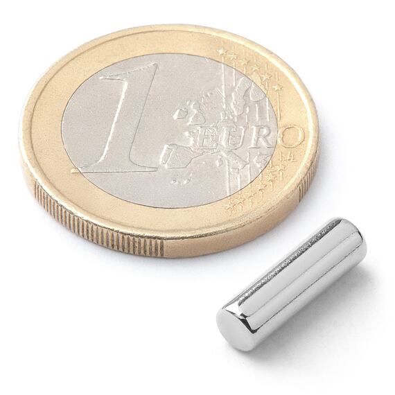 Neodymový tyčový magnet Ø 4 mm, v. 13 mm, síla 750 g