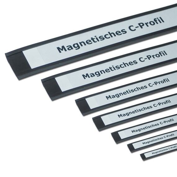 Magnetické štítky, C-profil 60 mm, metráž