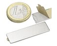Neodymový magnet kvádr 40 × 12 × 1 mm, samolepicí 3M, síla 1,5 kg